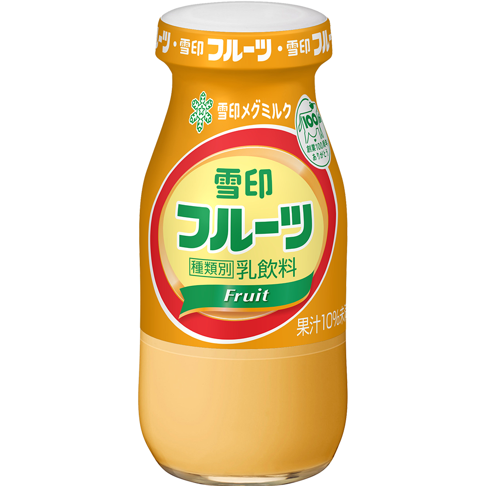 雪印メグミルク　雪印フルーツ 180ml 乳飲料 宅配専用　ビン商品