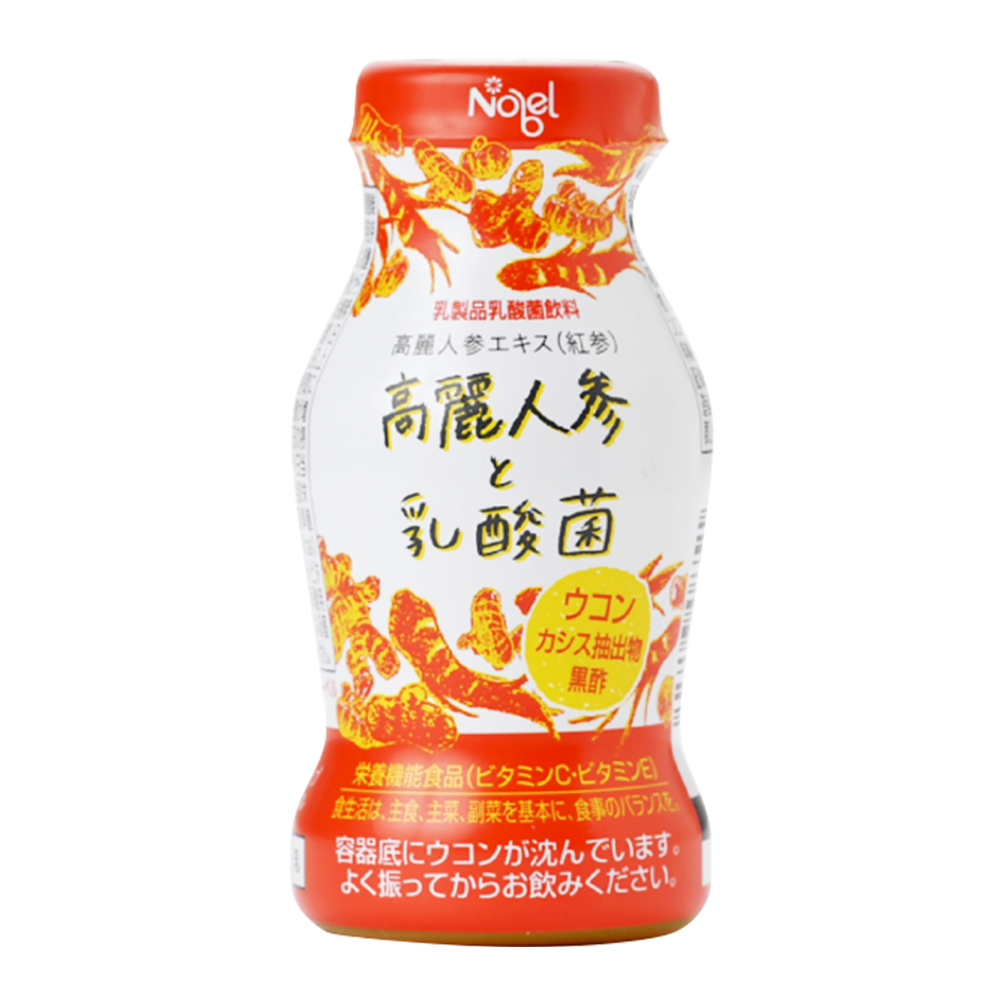 ノーベル　高麗人参と乳酸菌 95g 乳製品乳酸飲料 宅配専用　プラボトル
